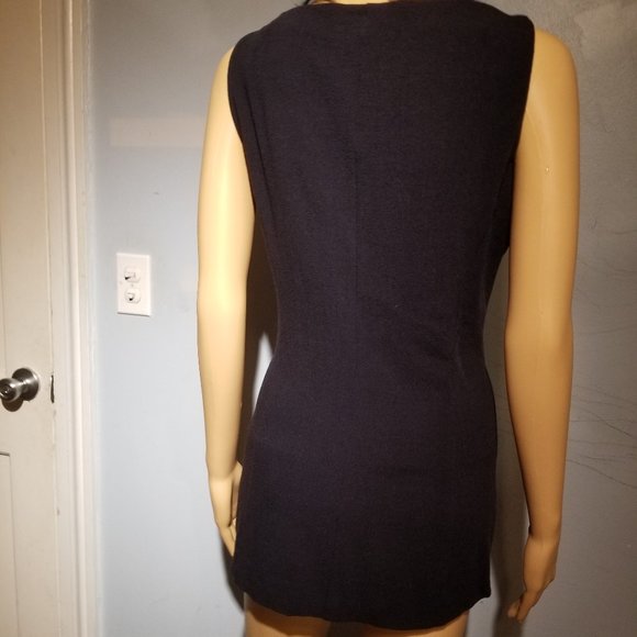 Emporio Armani black wool mini dress or tunic - Picture 7 of 9
